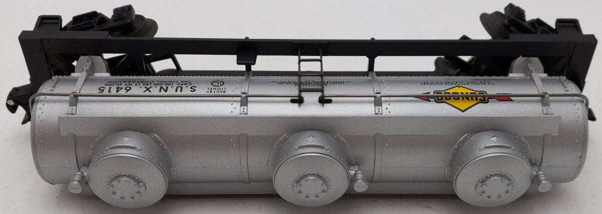 Lionel 6-16152 O Gauge Sunoco 3-Dome Tank Car #6415 EX/Box