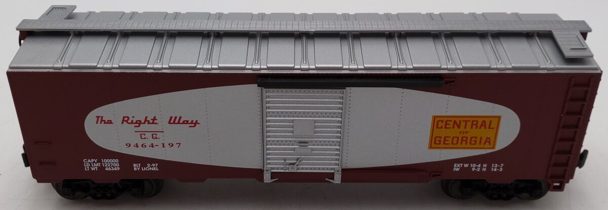 Lionel 6-17224 O Gauge Central of Georgia Boxcar #9464-197 EX/Box