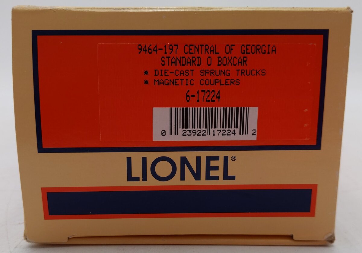 Lionel 6-17224 O Gauge Central of Georgia Boxcar #9464-197 EX/Box