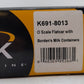 K-Line K691-8013 O Gauge Flatcar w/ Borden's Milk Containers #1464 LN/Box