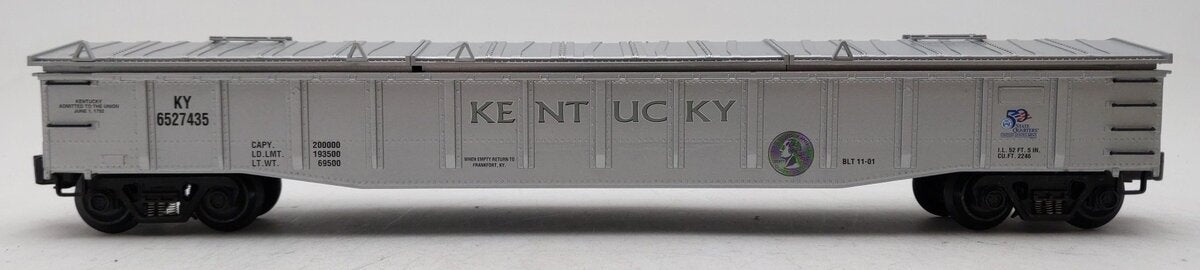 K-Line K652-7435 O Gauge Kentucky Quarter Gondola Car LN/Box