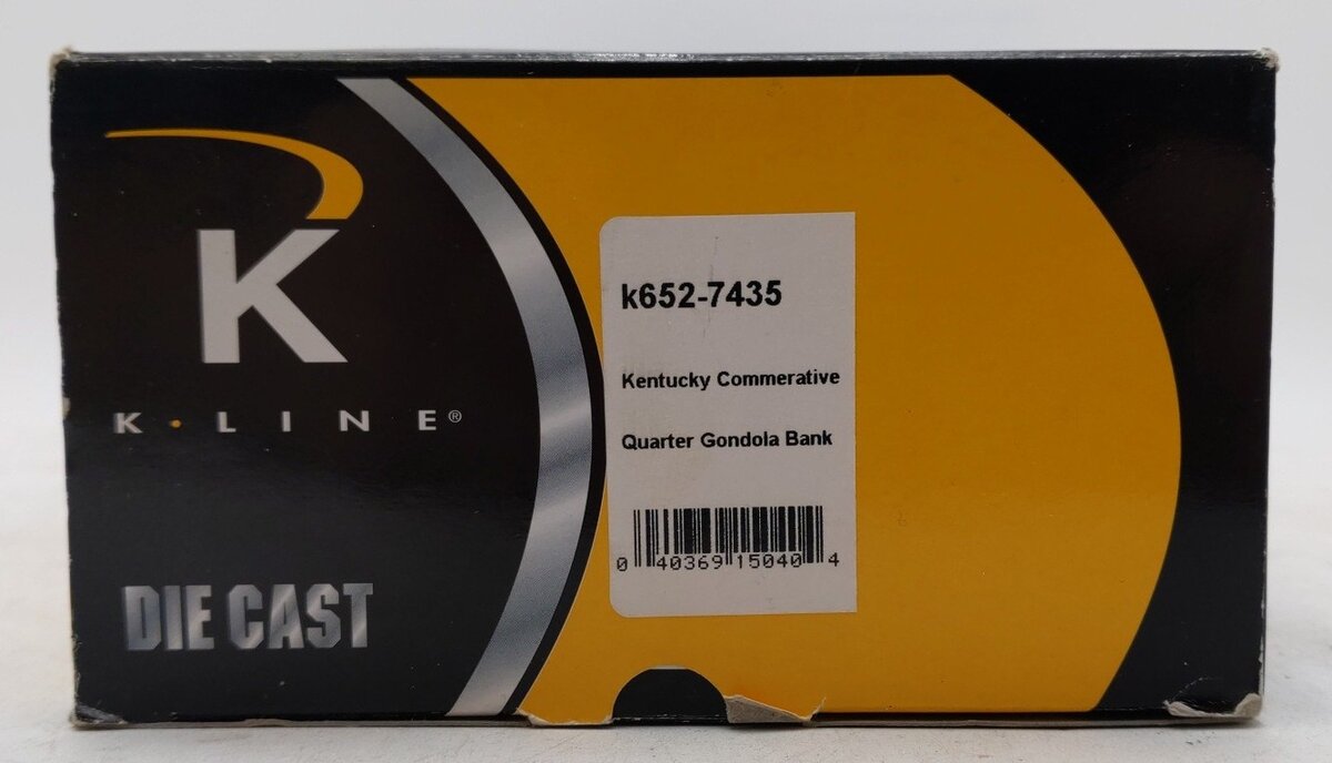 K-Line K652-7435 O Gauge Kentucky Quarter Gondola Car LN/Box
