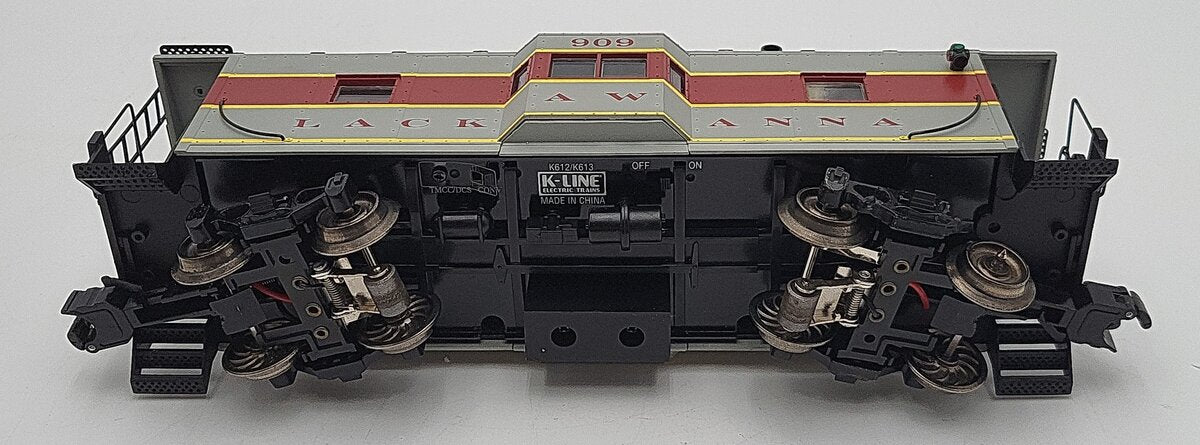 K-Line K612-1471 O Lackawanna Bay Window Caboose #909 VG/Box