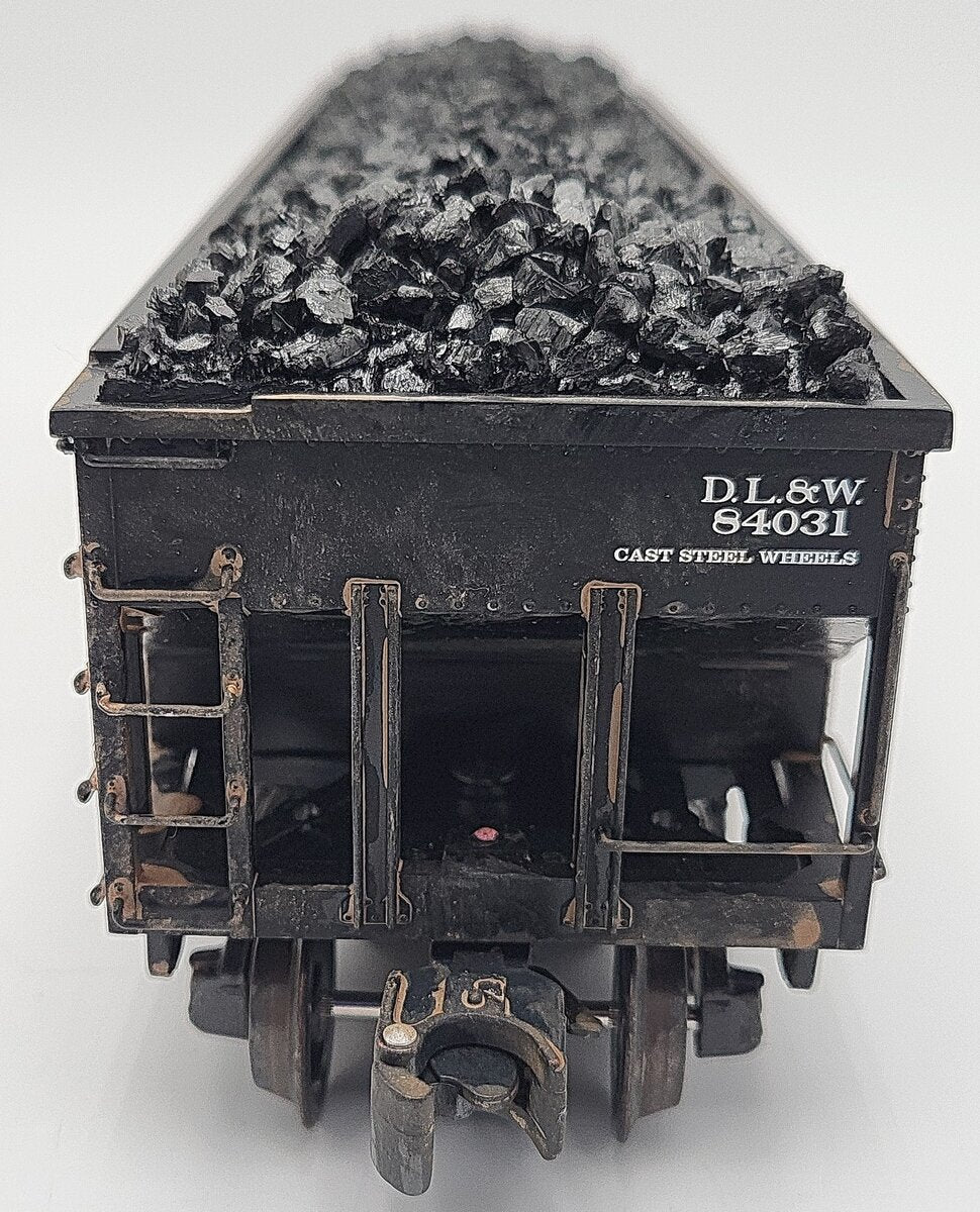 K-Line K623-1472 O Scale Custom Weathered D&LW 4-Bay Hopper w/ Load #84031/Box