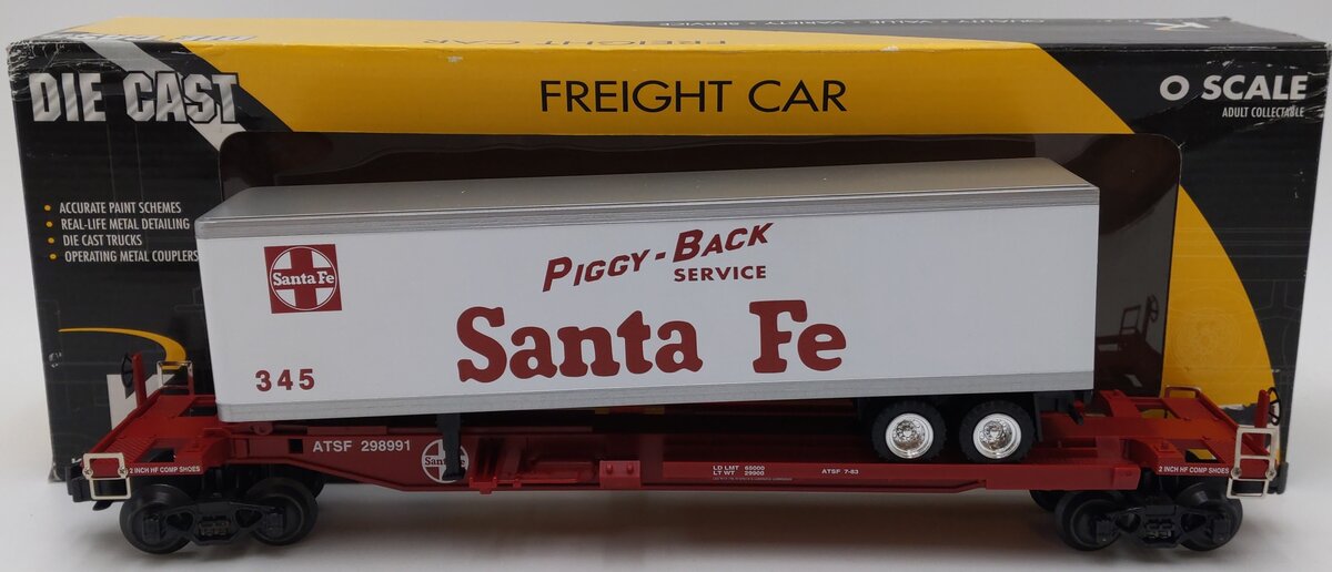 K-Line K771-1051 O ATSF Front Runner w/Trailer #345 EX/Box
