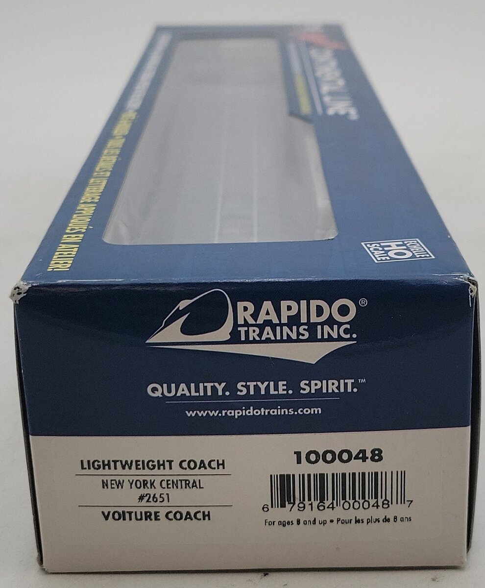 Rapido Trains 100048 HO New York Central The Super Continental Line #2651 MT/Box