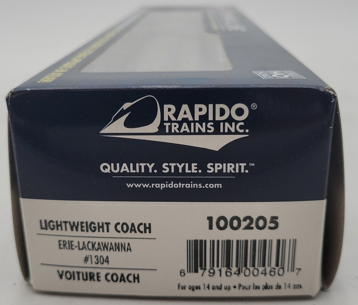 Rapido Trains 100205 HO Scale Erie Lackawanna Coach Passenger Car #1304 MT/Box