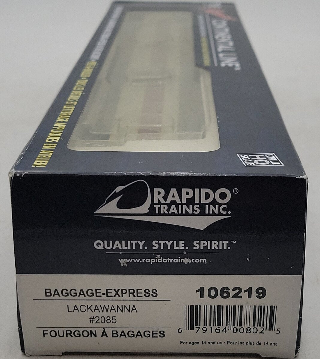 Rapido Trains 106219 HO Delaware Lackawanna & Western Baggage Express #2085 MT/Box