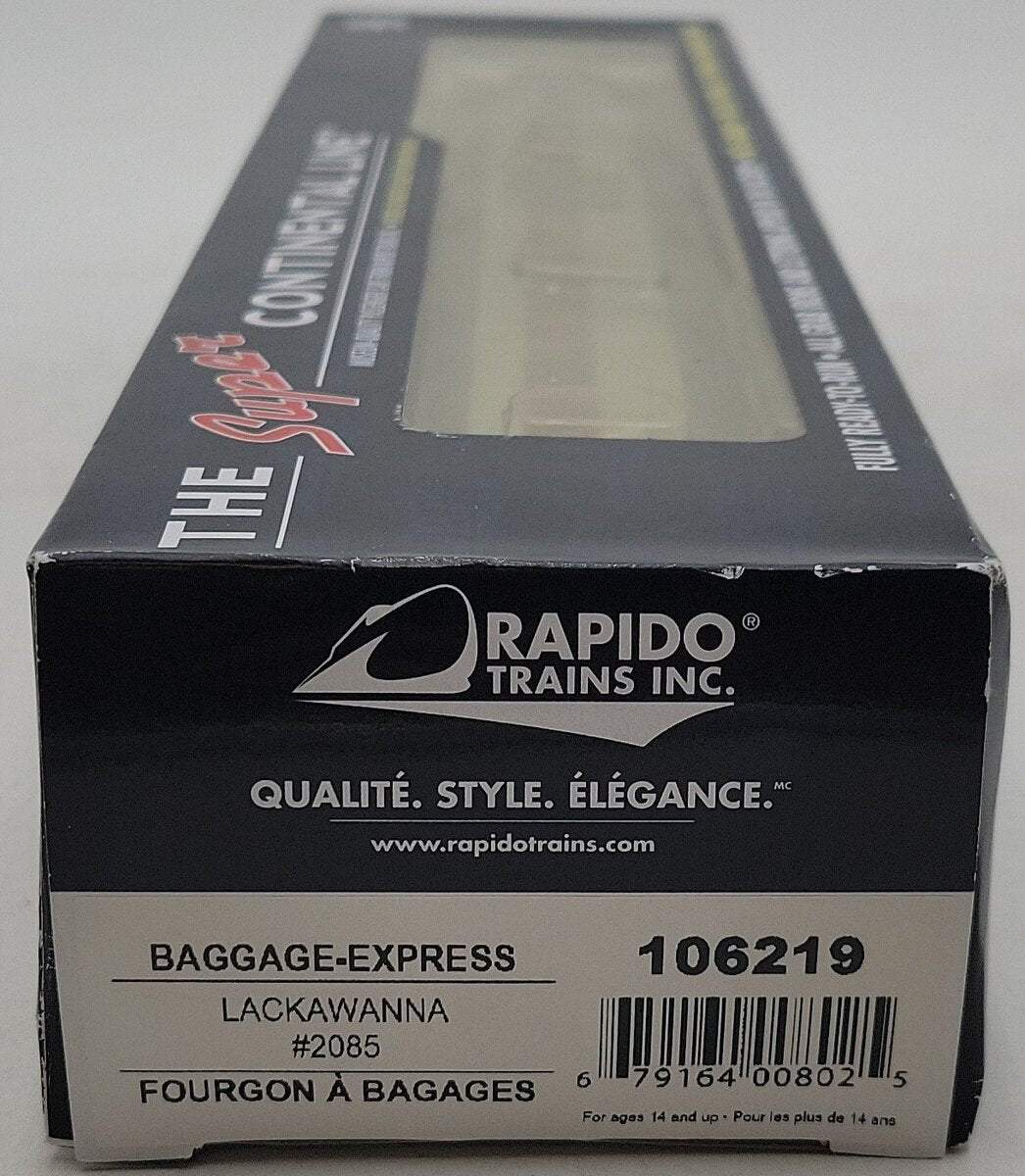 Rapido Trains 106219 HO Delaware Lackawanna & Western Baggage Express #2085 MT/Box
