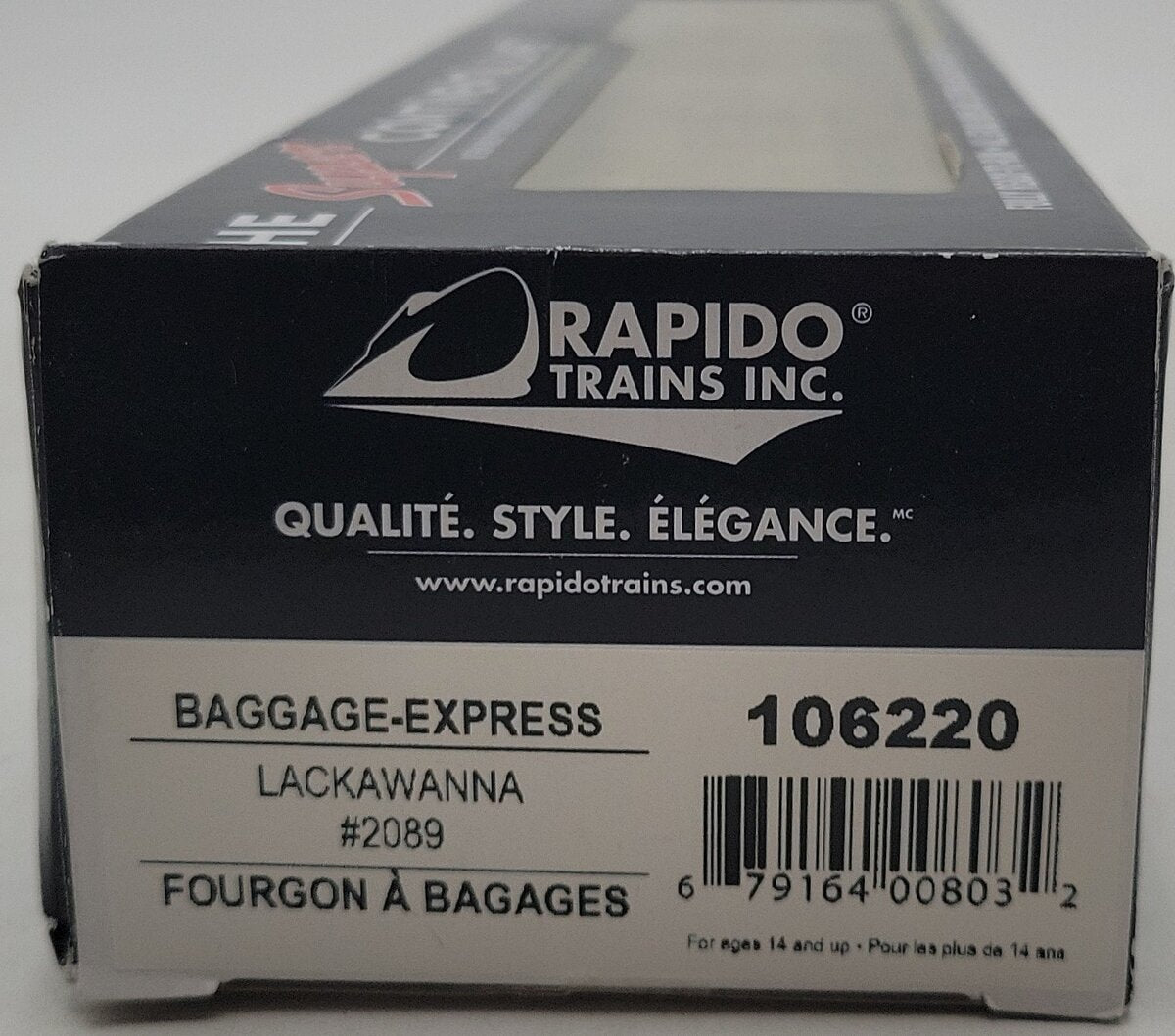 Rapido Trains 106220 HO Delaware Lackawanna & Western Baggage Express #2089 MT/Box
