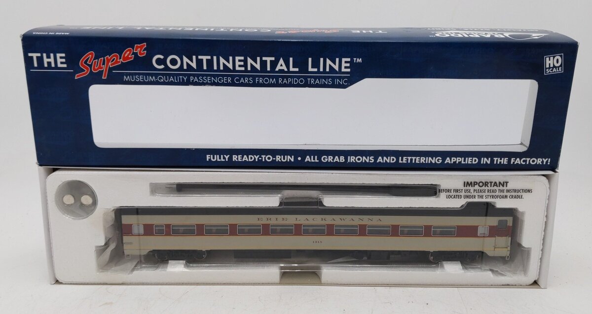Rapido Trains 100111 HO Erie Lackawanna Lightweight Coach Passenger Car #1318 NIB