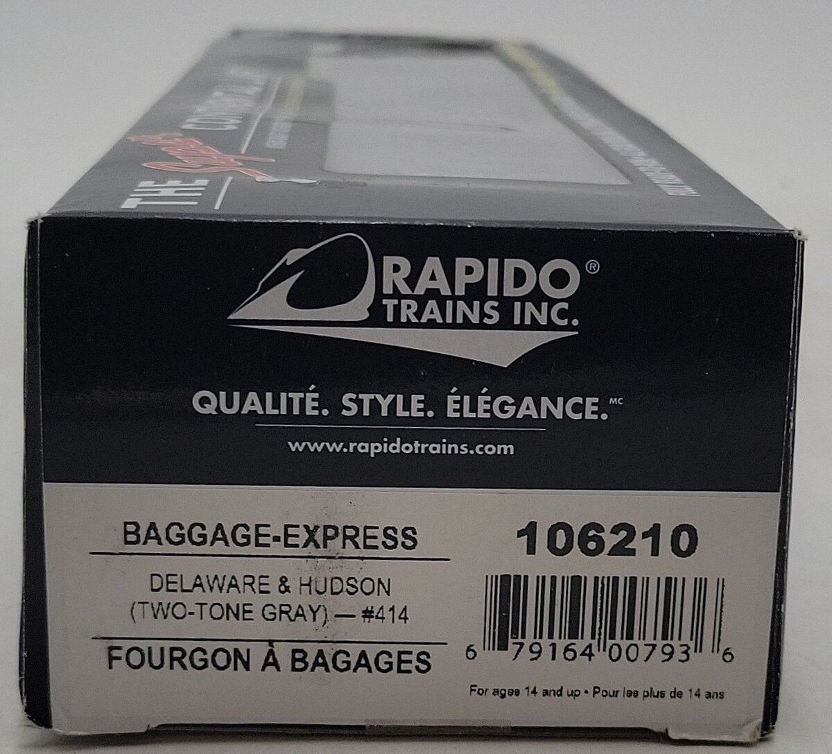 Rapido Trains 106210 HO Delaware & Hudson Baggage Express Car #414 MT/Box