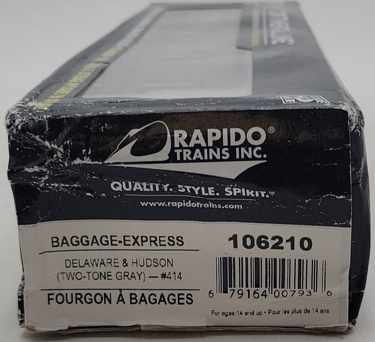 Rapido Trains 106210 HO Delaware & Hudson Baggage Express Car #414 MT/Box
