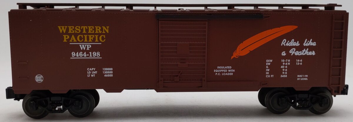 Lionel 6-17233 O Gauge Western Pacific Boxcar #9464-198 EX/Box