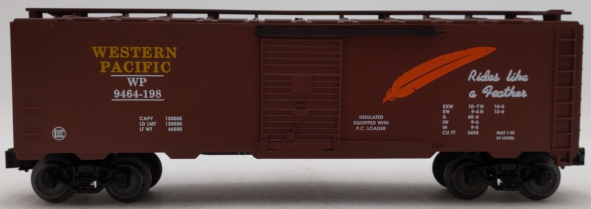 Lionel 6-17233 O Gauge Western Pacific Boxcar #9464-198 EX/Box