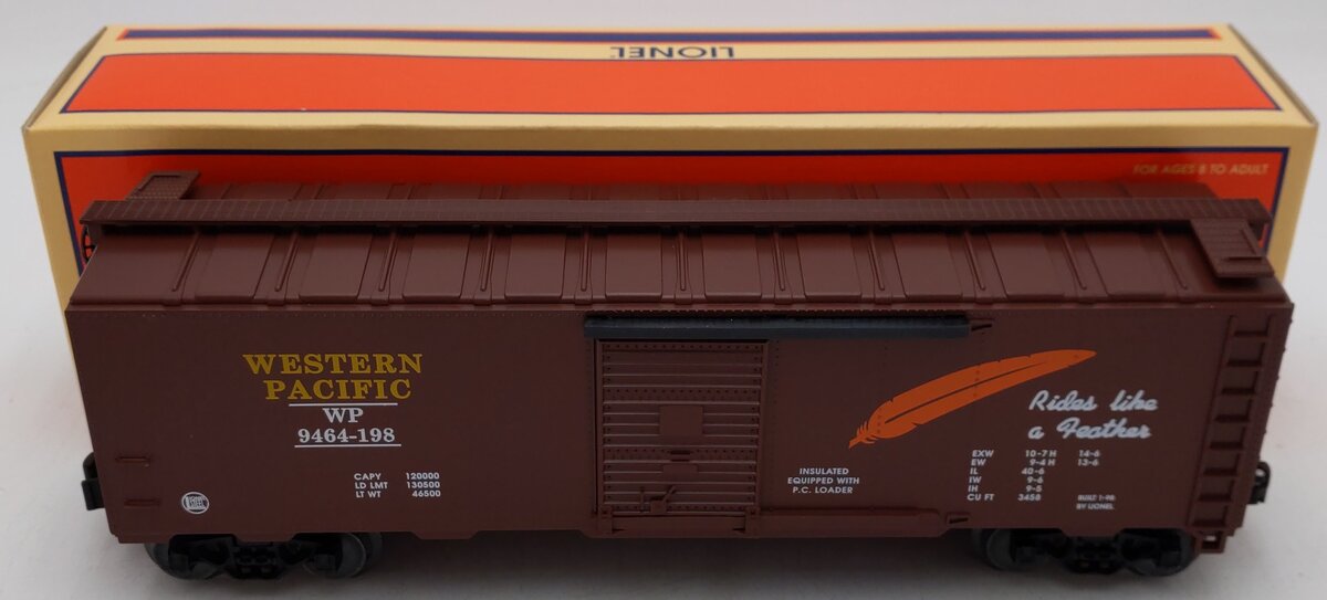 Lionel 6-17233 O Gauge Western Pacific Boxcar #9464-198 EX/Box