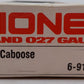 Lionel 6-9185 O Gauge Grand Trunk Western N5C Caboose EX/Box