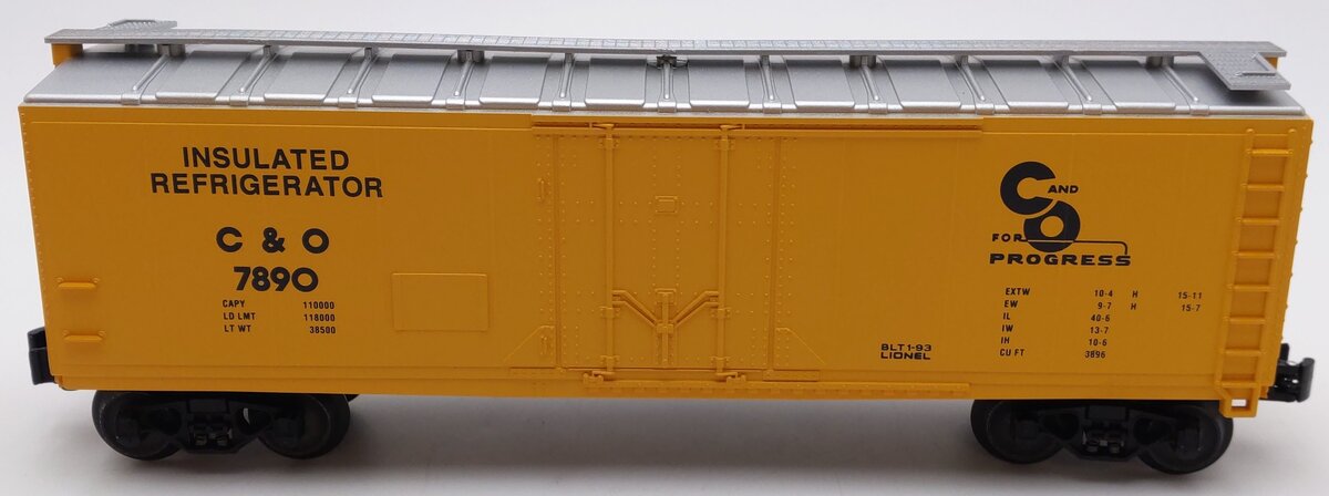 Lionel 6-17303 O Gauge Chesapeake and Ohio Reefer Car EX/Box