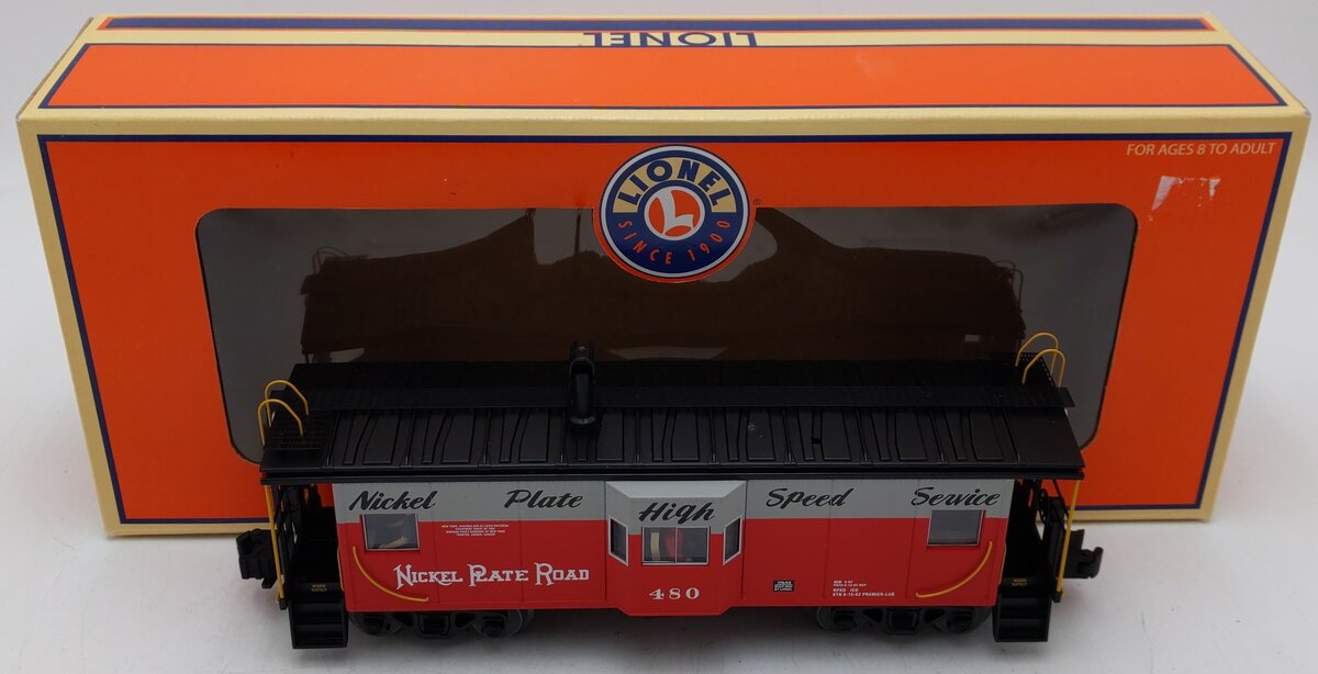 Lionel 6-17643 O Gauge Nickel Plate Road Lighted Caboose #480 EX/Box