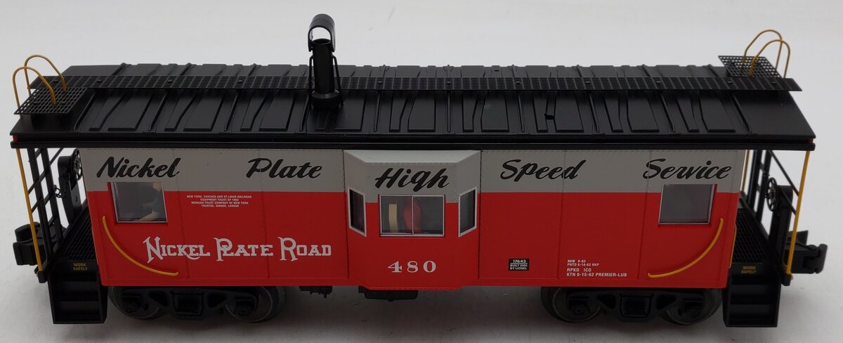 Lionel 6-17643 O Gauge Nickel Plate Road Lighted Caboose #480 EX/Box