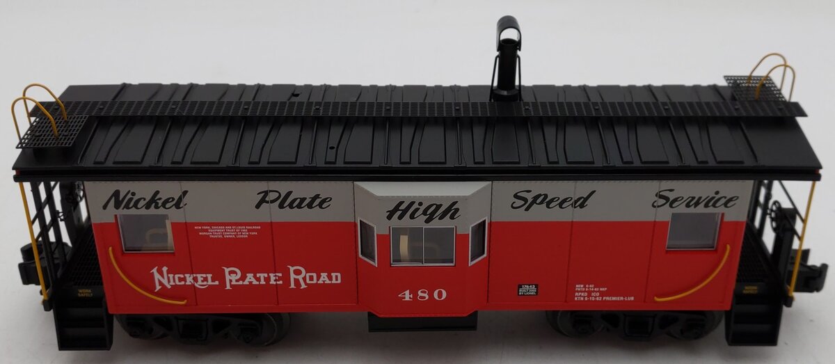 Lionel 6-17643 O Gauge Nickel Plate Road Lighted Caboose #480 EX/Box