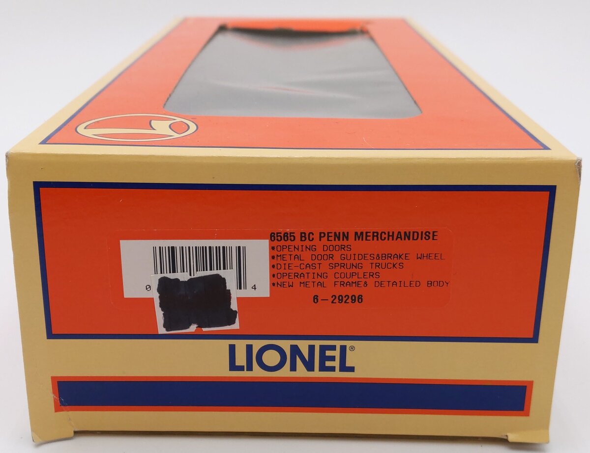 Lionel 6-29296 O Gauge 6565 Pennsylvania Merchandise Service Box Car LN/Box