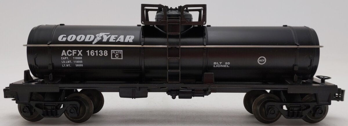 Lionel 6-16138 O Gauge ACFX Goodyear Single Dome Tank Car #16138 EX/Box