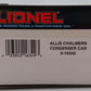 Lionel 6-16349 O Gauge Allis Chalmers Condenser Car EX/Box
