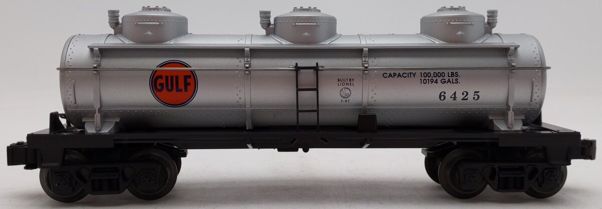 Lionel 6-19612 O Gauge Gulf Triple Dome Tank Car #6425 EX/Box