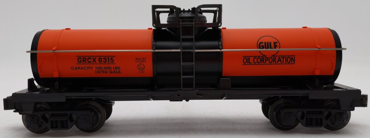 Lionel 6-19611 O Gauge Gulf Single Dome Tank Car #6315 EX/Box
