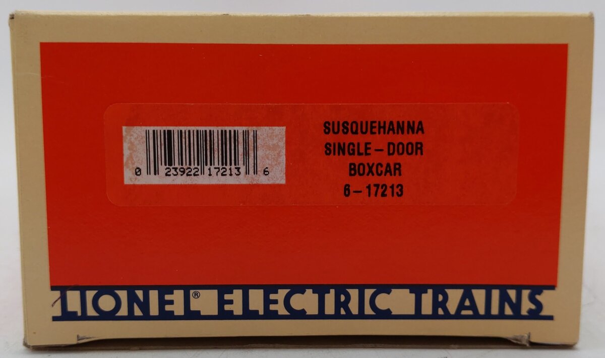 Lionel 6-17213 O Gauge Susquehanna Single-Door Boxcar #501 EX/Box