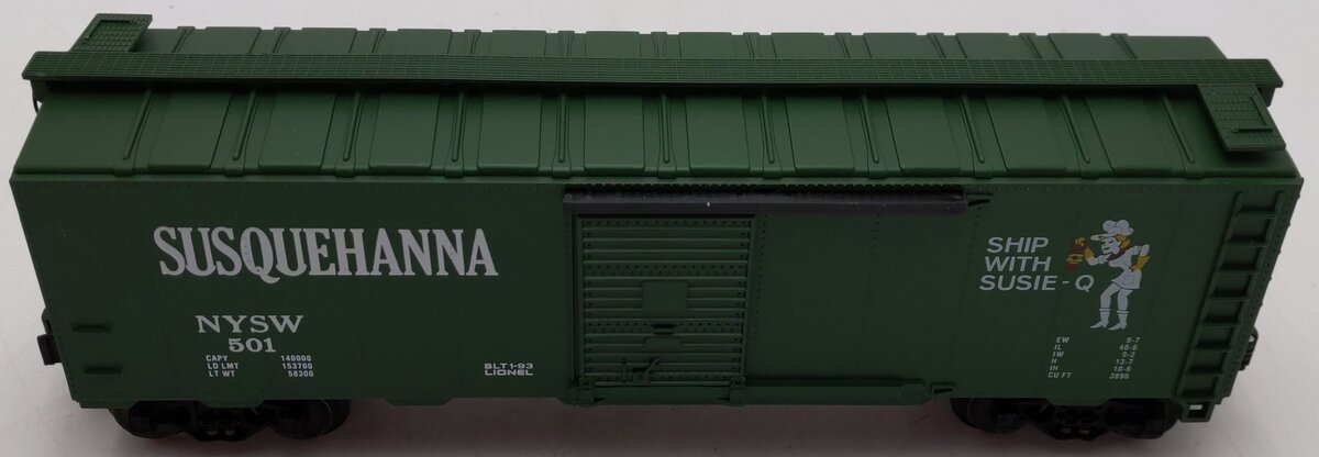 Lionel 6-17213 O Gauge Susquehanna Single-Door Boxcar #501 EX/Box