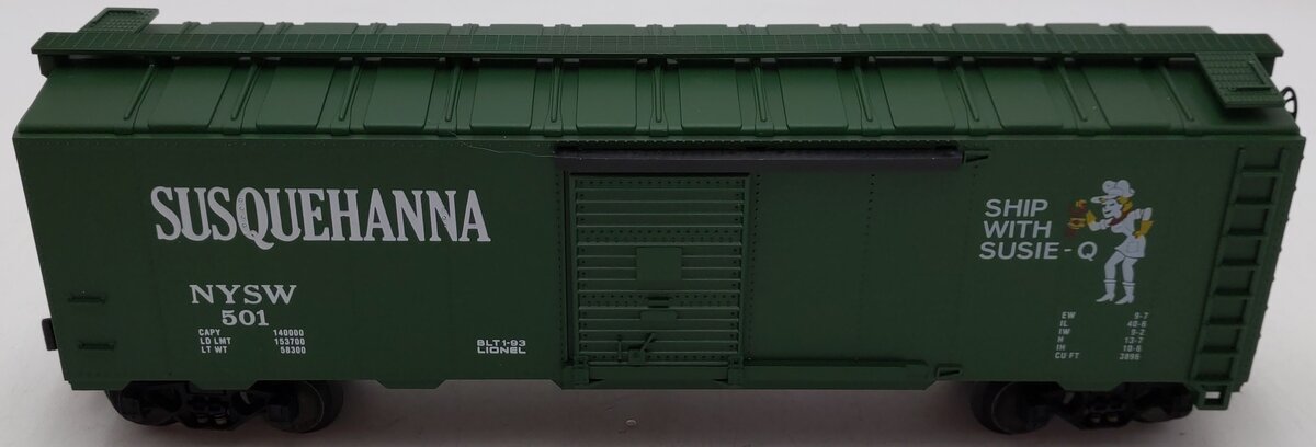 Lionel 6-17213 O Gauge Susquehanna Single-Door Boxcar #501 EX/Box