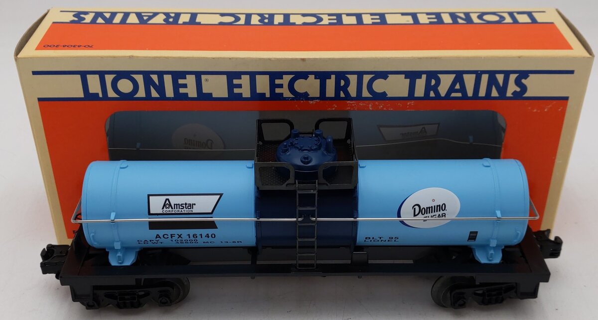 Lionel 6-16140 O Gauge Domino Sugar Single Dome Tank Car #16140 EX/Box