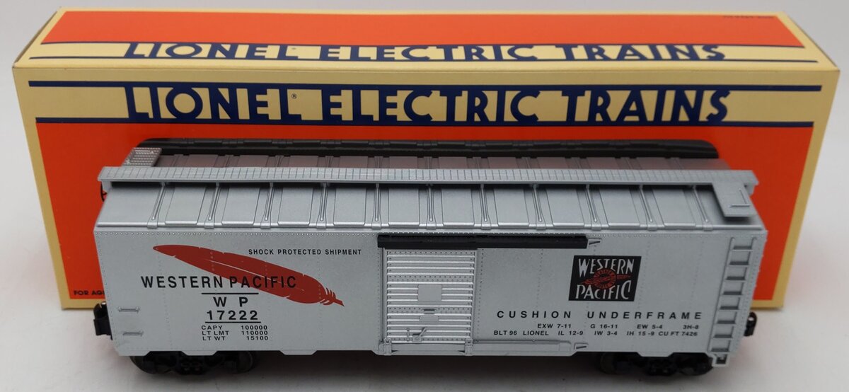Lionel 6-17222 O Gauge Western Pacific Boxcar #17222 EX/Box