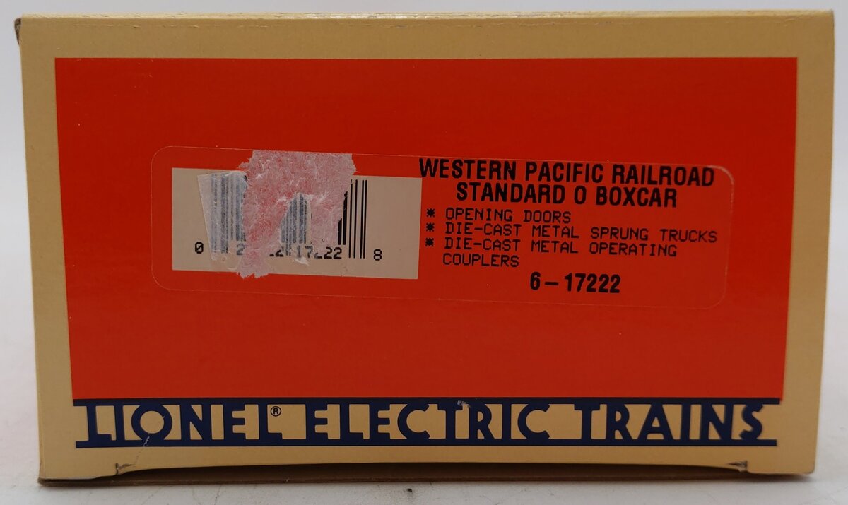 Lionel 6-17222 O Gauge Western Pacific Boxcar #17222 EX/Box