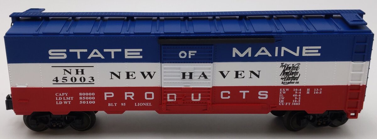 Lionel 6-17217 O Gauge State of Maine New Haven Boxcar #45003 LN/Box