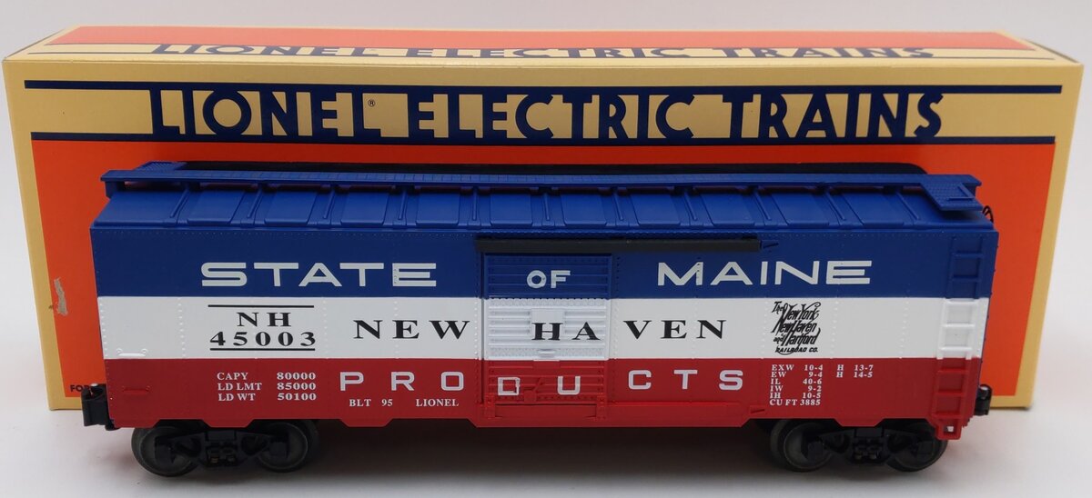 Lionel 6-17217 O Gauge State of Maine New Haven Boxcar #45003 LN/Box