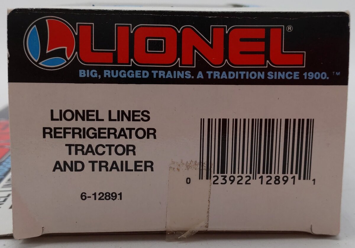 Lionel 6-12891 O Gauge Lionel Lines Refrigerator Tractor And Trailer EX/Box