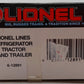 Lionel 6-12891 O Gauge Lionel Lines Refrigerator Tractor And Trailer EX/Box