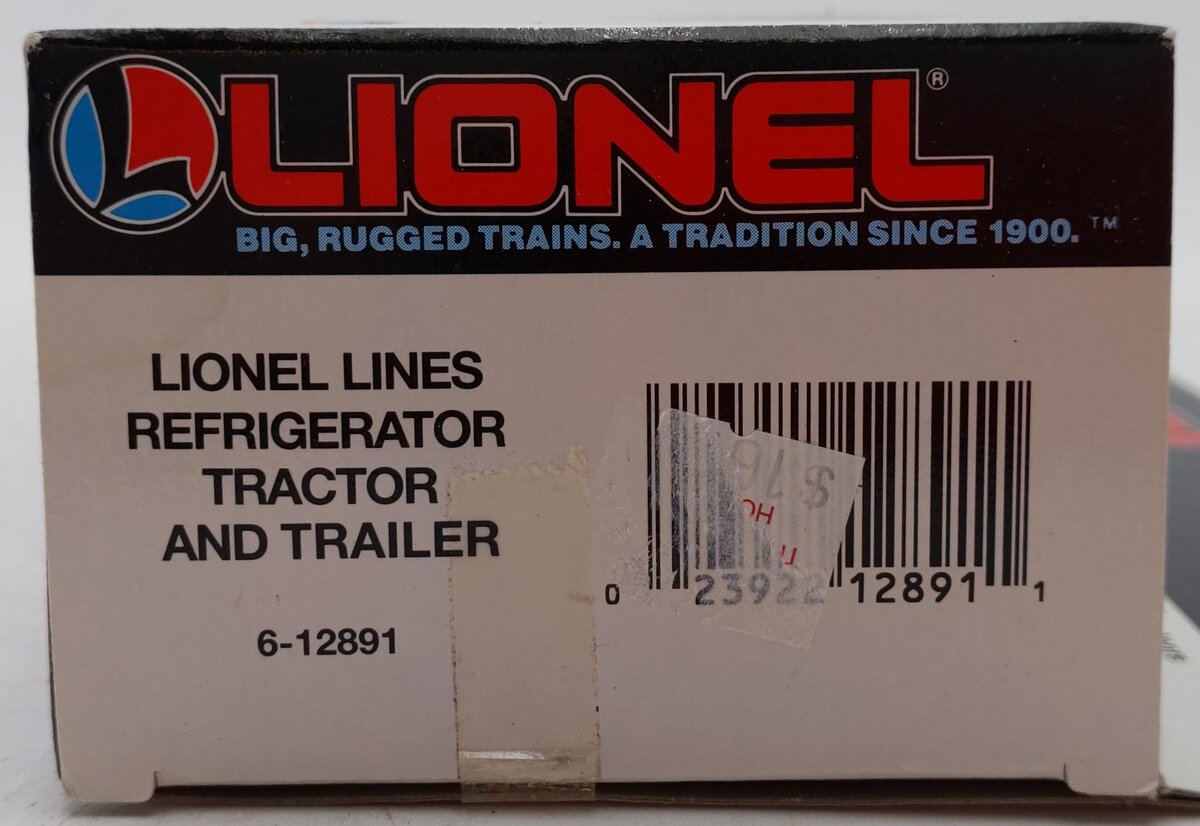 Lionel 6-12891 O Gauge Lionel Lines Refrigerator Tractor And Trailer EX/Box