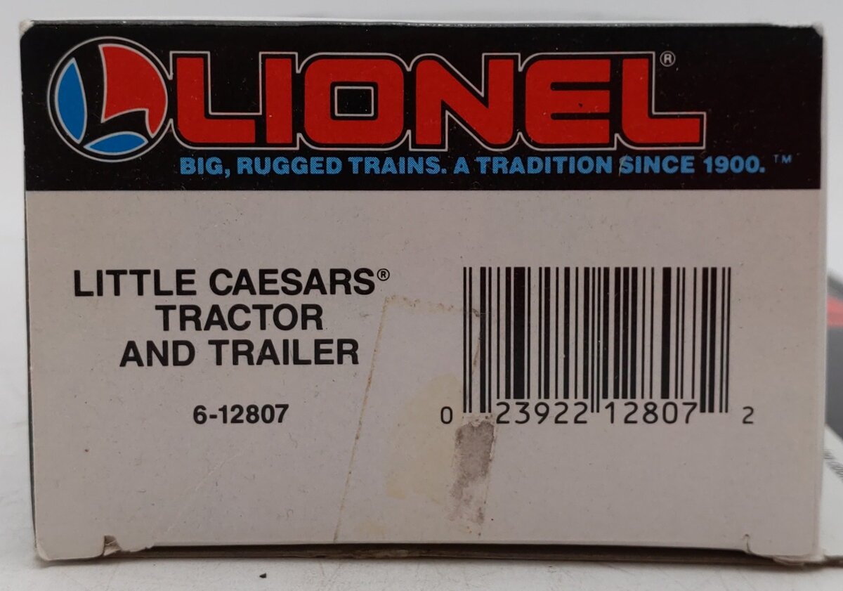 Lionel 6-12807 O Little Caesars Tractor & Trailer Truck EX/Box