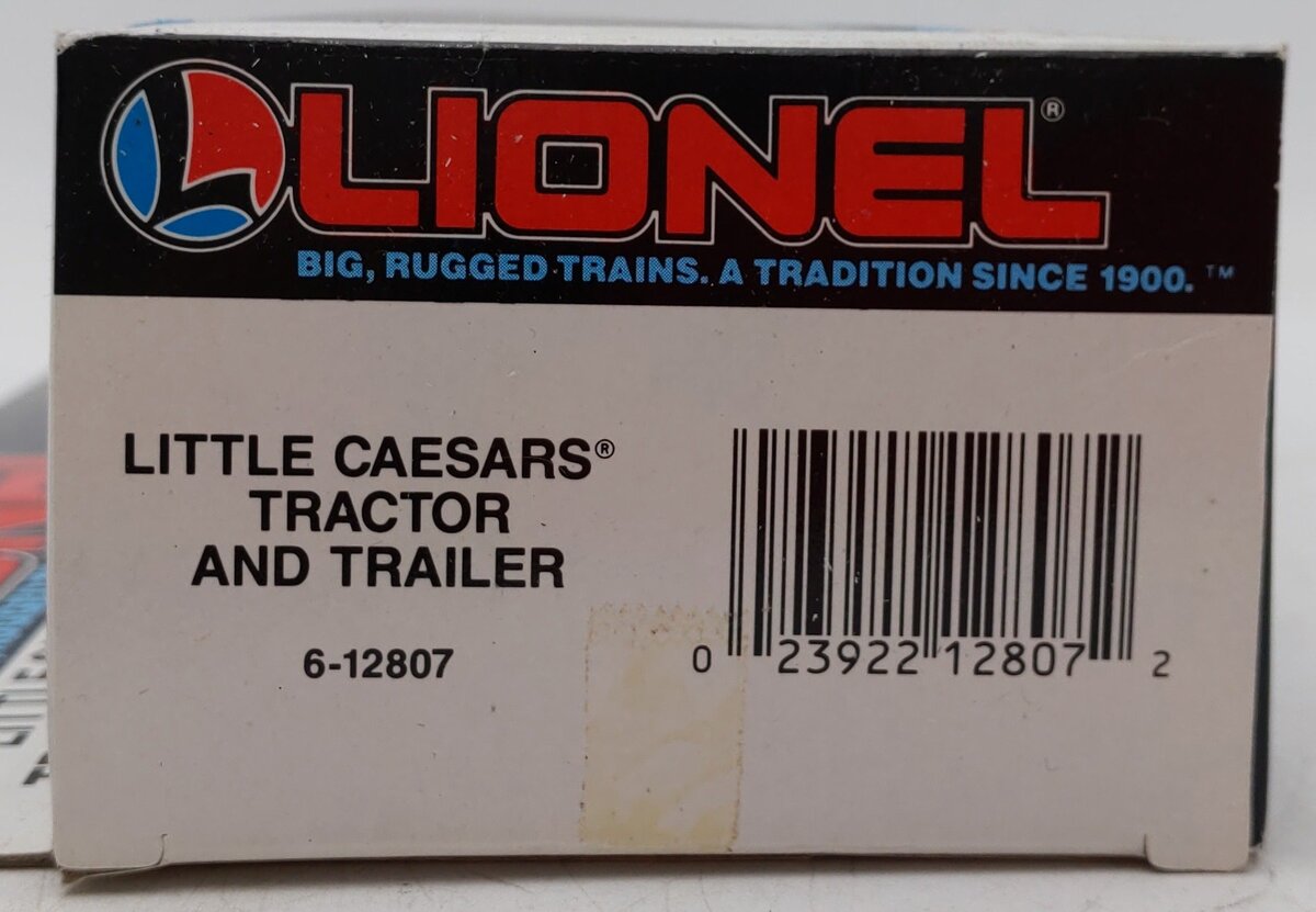 Lionel 6-12807 O Little Caesars Tractor & Trailer Truck EX/Box