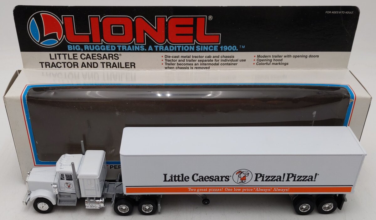 Lionel 6-12807 O Little Caesars Tractor & Trailer Truck EX/Box
