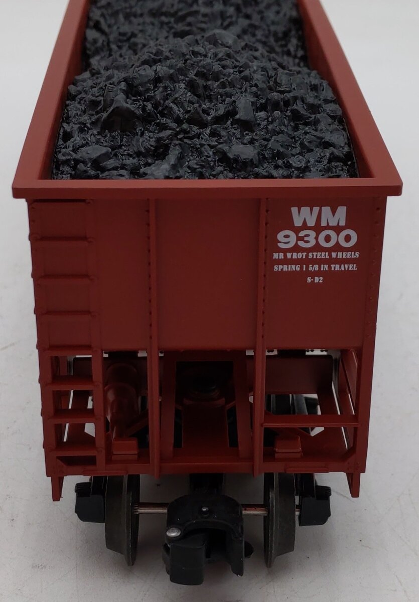 Lionel 6-17129 O Gauge Western Maryland 3-Bay Hopper Car w/Coal Load #9300 EX/Box