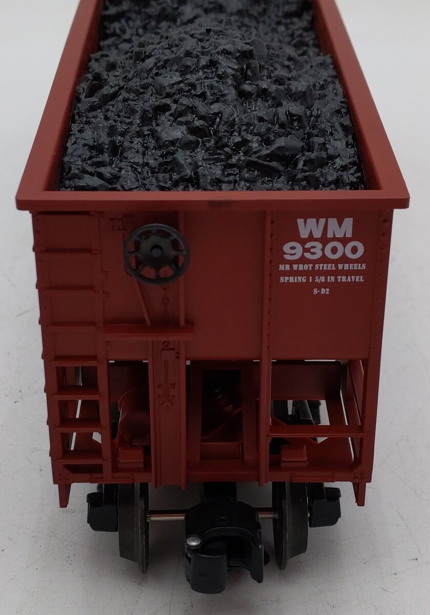 Lionel 6-17129 O Gauge Western Maryland 3-Bay Hopper Car w/Coal Load #9300 EX/Box