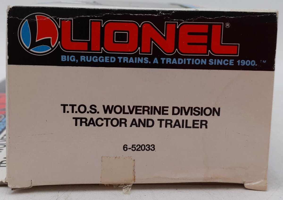 Lionel 6-52033 O Gauge Lionel Lines Tractor Trailer Truck EX/Box