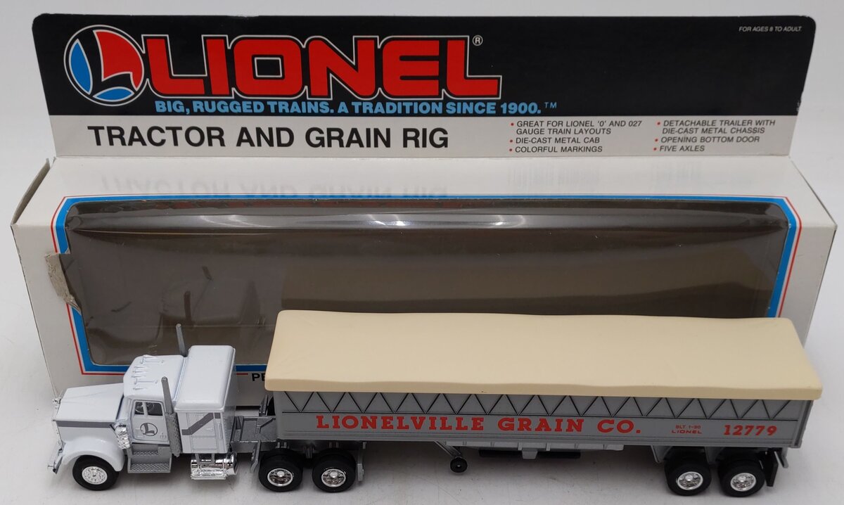 Lionel 6-12779 O Gauge Lionelville Grain Co. Tractor & Grain Rig EX/Box
