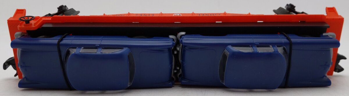 Lionel 6-16933 O Gauge Lionel Lines Flatcar with 2 Blue Automobiles EX/Box