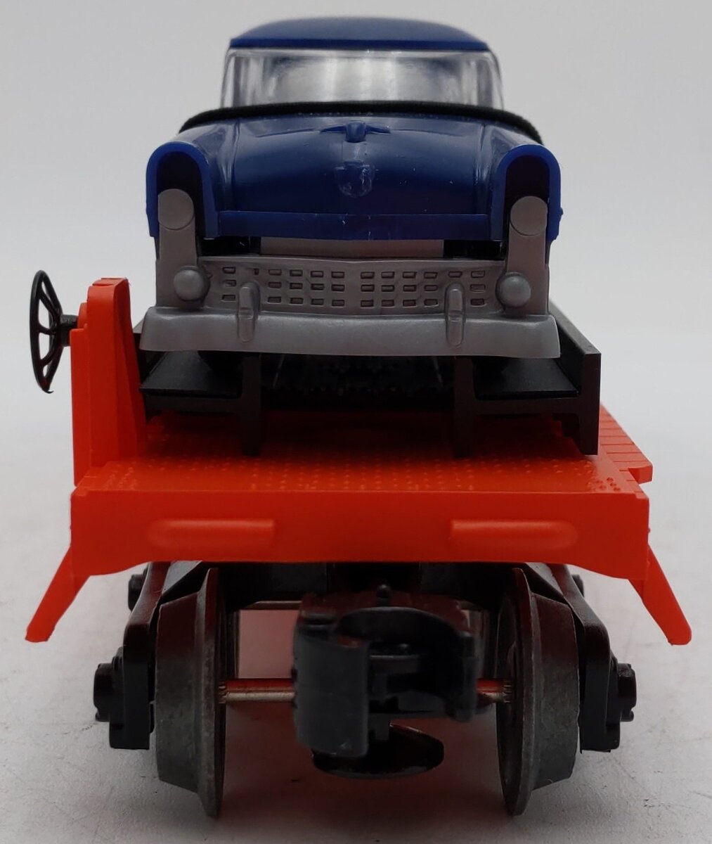 Lionel 6-16933 O Gauge Lionel Lines Flatcar with 2 Blue Automobiles EX/Box